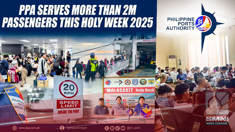 PPA, lumagpas sa inaasahang dami ng pasahero sa Semana Santa 2025; Higit 2M ang napagsilbihan sa pamamagitan ng maayos na operasyon sa mga daungan