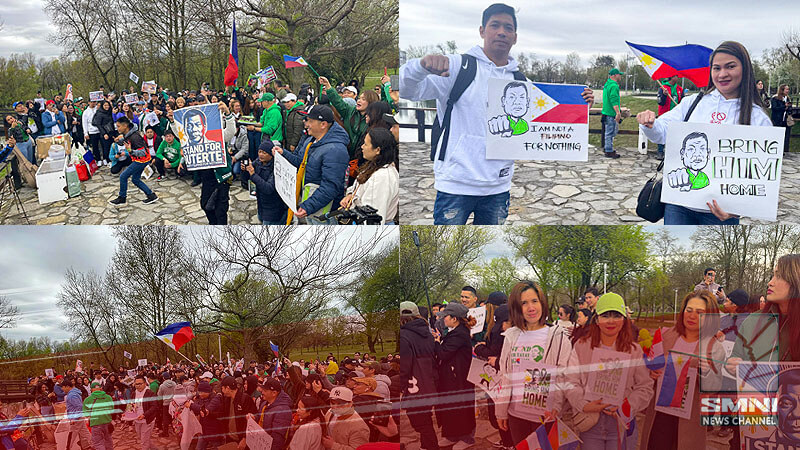 Mga Pinoy sa Croatia nagtipon sa Bundek Park para ipakita ang suporta kay dating Pangulong Duterte