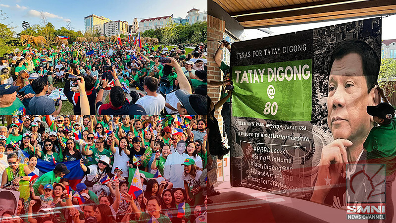 Houston’s DDS supporters celebrate FPRRD’s 80th Birthday at Memorial Hermann Park