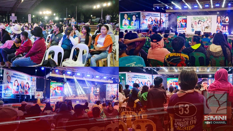 Mainit na suporta, umulan man: PDP-Laban Team DuterTen tinanggap ng buong puso sa Impasug-ong