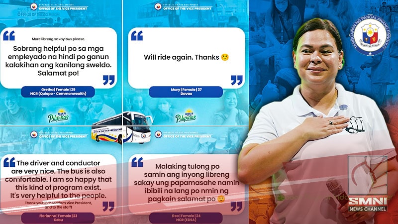 OVP Free Ride Program nakapagsilbi na sa higit 2.2M pasahero