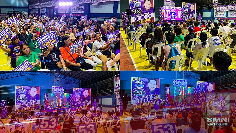 Mga taga-suporta ng PDP-Laban nagtipon sa Brgy. 5-A, Bankerohan Covered Court, Davao City
