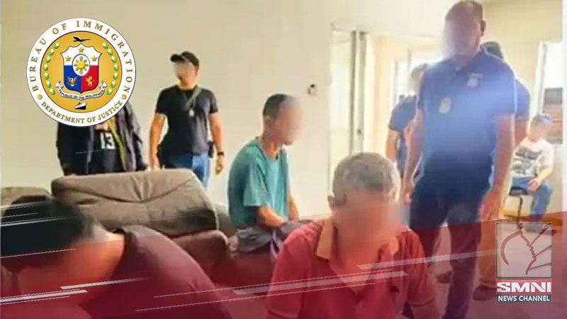 5 Chinese nationals inaresto sa Cebu