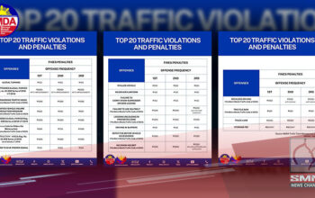 Top 20 traffic violations