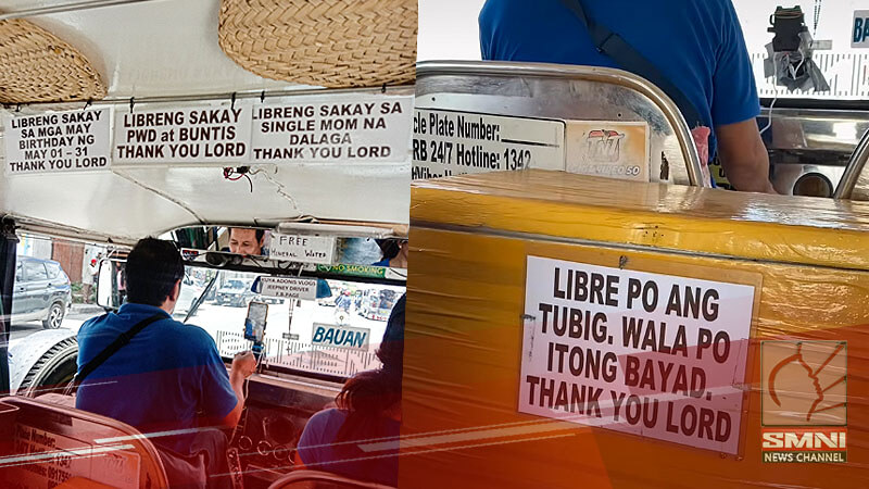 Tsuper sa Batangas City bida sa libreng pamasahe at tubig para sa mga pasahero