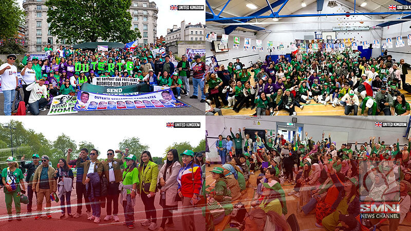 Back-to-back Miting de Avance at campaign rally para sa PDP-Laban matagumpay sa London