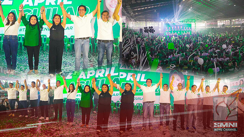 Libu-libong tagasuporta ng Tatak Nene Aguilar Team, bumuhos sa Green Team Rally sa Las Piñas City