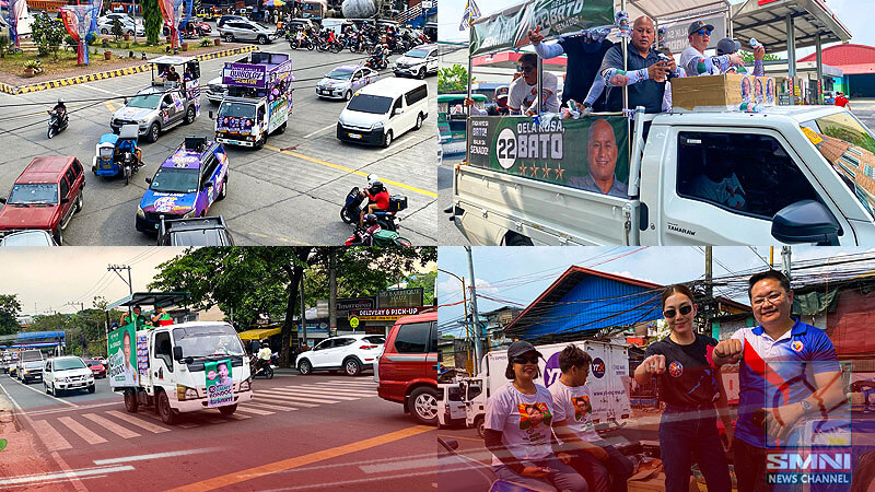 Motorcade ng PDP-Laban Senatorial Slate, umarangkada sa Pasig, Antipolo, at Marikina