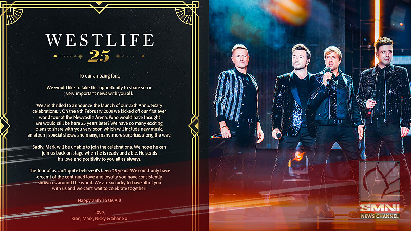Westlife inanunsiyo na magkakaroon muli ng bagong album