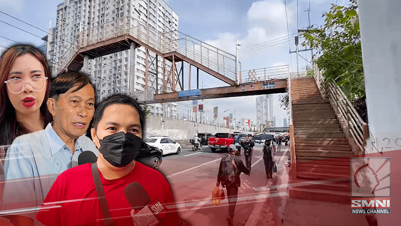 Planong paggiba sa ‘Mount Kamuning’ footbridge tinututulan ng mga komyuter