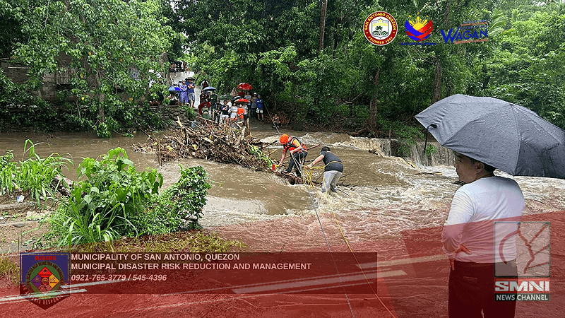 MDRRMO, agad na inaksyunan ang ilang spillway na hindi madaanan sa San Antonio, Quezon