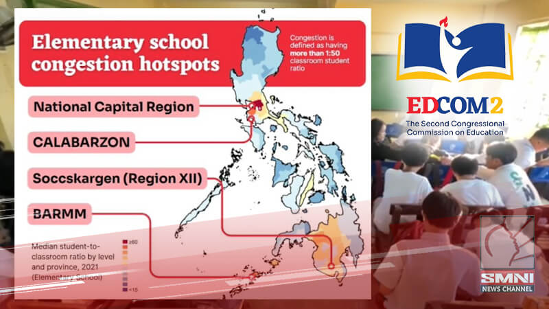 Matinding siksikan sa mga elementary school problema pa rin sa ilang rehiyon—EDCOM 2