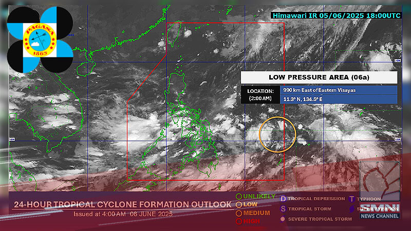 LPA pumasok na sa PAR, posibleng maging Bagyong ‘Auring’
