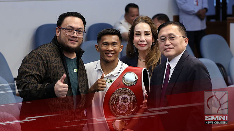 Senator Bong Go commends Pedro Taduran’s IBF title defense through resolution as he calls for continued support for Filipino athletes