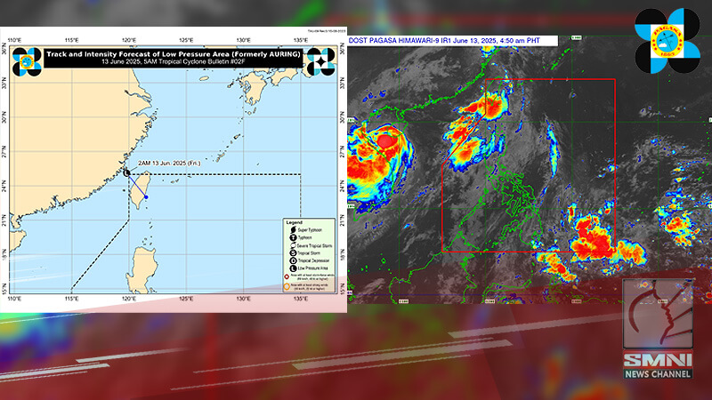 Bagyong Auring, humina na; Isa na lamang low pressure area