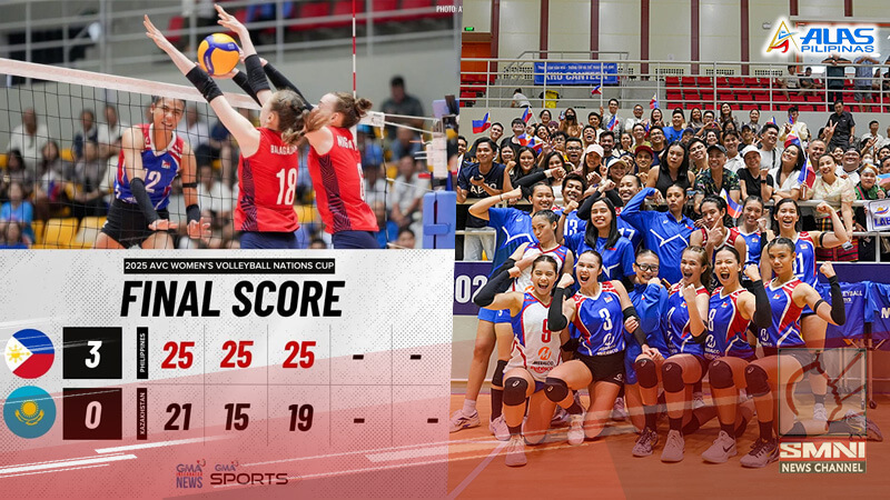 Alas Pilipinas Women panalo vs. Kazakhstan sa 2025 AVC Cup