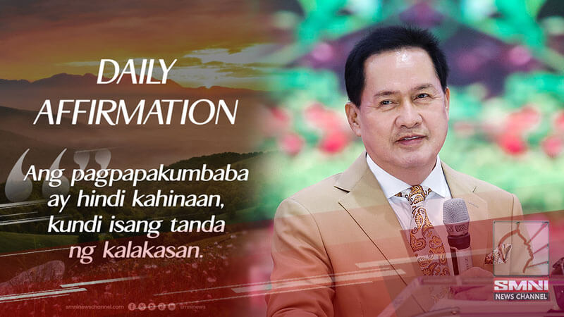 Ang pagpapakumbaba ay hindi kahinaan, kundi isang tanda ng kalakasan