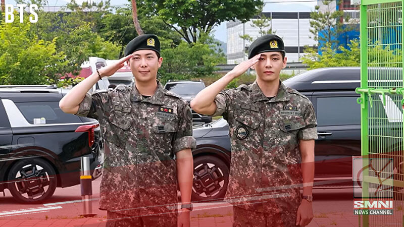 Namjoon at Taehyung, natapos na ang kanilang mandatory military service