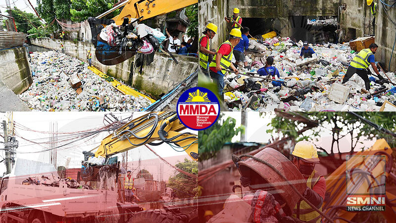 MMDA, Caloocan LGU nilinis ang Maligaya Creek na napuno ng basura