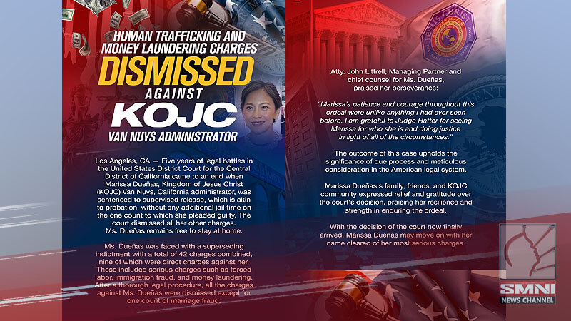 Human trafficking and money laundering charges dismissed against KOJC Van Nuys administrator