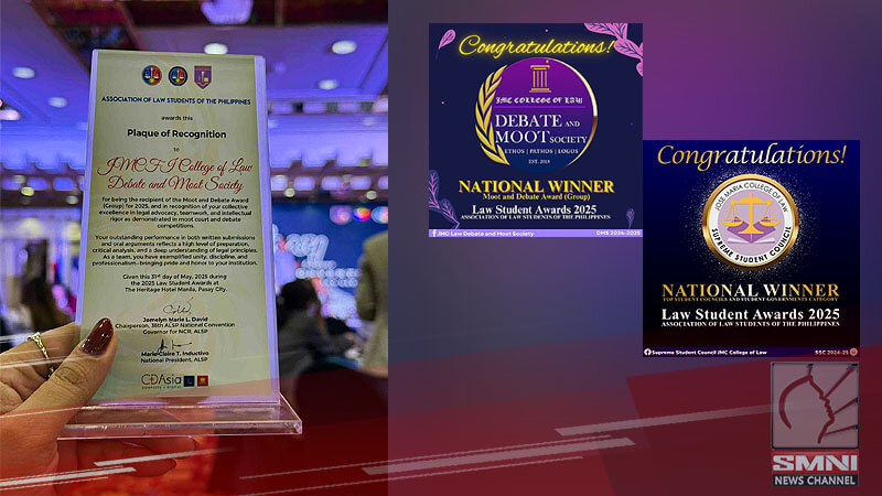 JMCFI College of Law Debate and Moot Society: Emerges as Top Law Student Organization at Legal Education Board