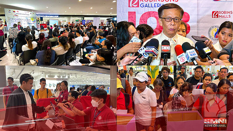 DMW Mega Job Fair sa Robinsons Galleria, Ortigas: Mahigit 3,600 trabaho para sa mga OFW