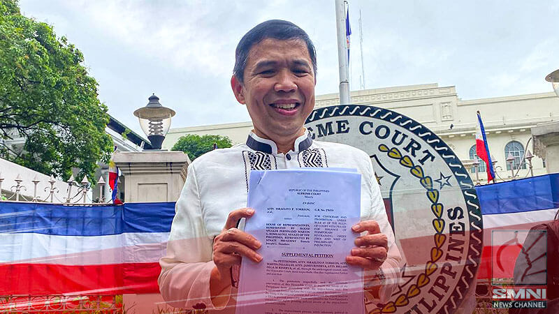 Atty. Israelito Torreon, nagsumite ng supplemental petition sa Korte Suprema laban sa impeachment ni VP Sara Duterte