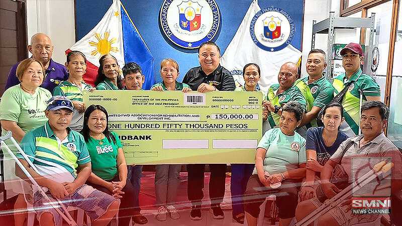OVP, nagkaloob ng P150K livelihood grant sa United PWD Association