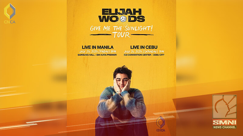 Elijah Woods, magkakaroon ng 2-night concert sa Pilipinas
